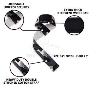 Sangles de poignet antidérapantes pour la musculation, design de logo personnalisé, sangles de levage pour la musculation en salle de sport - Product Image 2