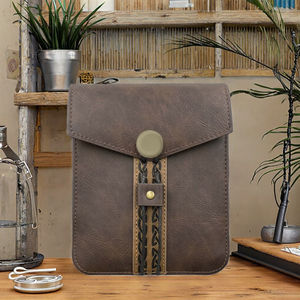 Sacoche utilitaire en cuir d'inspiration médiévale, équipement de costume vintage, sacoche historique en cuir rustique, sac à bandoulière médiéval - Product Image 5