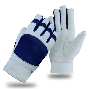 Guantes de Béisbol de Piel de Cabra de Primera Calidad Hechos en Fábrica, Logotipo Personalizado, Cierre de Gancho y Bucle Ambidiestro, Antideslizantes - Product Image 1