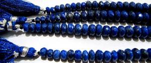 Perles facettées en lapis-lazuli naturel, forme ronde, 5 à 8 mm, brin gradué de 9 pouces de long - Product Image 6