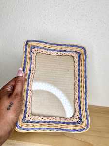 Arabic Natural Rattan <b>Wooden</b> Photo <b>Frame</b> Decorative Woven Cane <b>Picture</b> <b>Frame</b> for Living Room Decor - Product Image 4