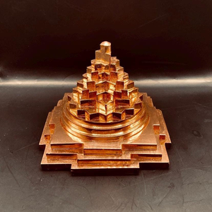 Estatua Espiritual Hindú de Cobre Meru Shree Yantra Sri Yantra en Forma de Pirámide para Decoración de Templos, Salas de Puja, Meditación y Hogar - Product Image 5