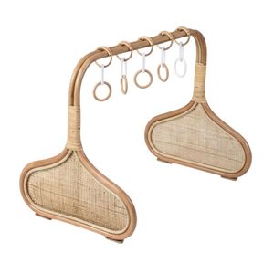 Handcrafted Rattan Baby Play <b>Arch</b> with Hanging Rings and Natural Woven Panels for Infant Sensory Play and Tummy Time Growth - Product Image 1