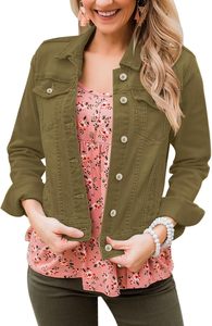 Women's <b>Cropped</b> <b>Denim</b> <b>Jacket</b> Vintage Blue Button Closure Casual Street Style OEM Custom Fashion Outerwear Premium Quality Fit - Product Image 6