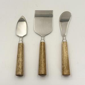 Juego de Quesos en Oferta, para Uso en la Cocina, con Cubiertos de Madera, Juego de Quesos de Acero Inoxidable para Fiestas, Hogar, Hotel y Restaurante - Product Image 1