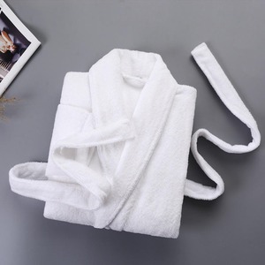 Indian Manufacture Luxury Cotton <b>Bathrobe</b> for <b>Men</b> Women and Kids Soft Comfortable Absorbent Dressing Gown Available for Sale - Product Image 1