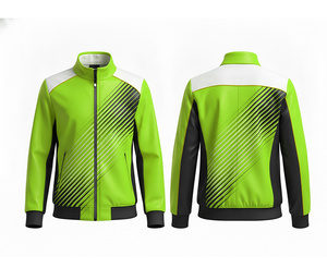 Chaqueta Deportiva con Cierre Completo y Logotipo Personalizado, Ropa para Correr y Hacer Ejercicio, Cálida, Transpirable y de Secado Rápido |   Tallas Hombre Mujer Juvenil - Product Image 3