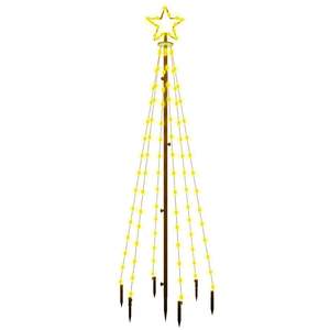 Árbol de Navidad de 6 pies con 108 luces LED cálidas blancas, luces festivas para las fiestas - Product Image 2