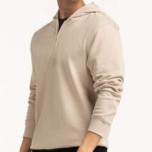 เสื้อฮู้ดดี้ผ้าฝ้าย 100% แบบสั่งทำพิเศษสำหรับผู้ชายและผู้หญิง  รับผลิตแบบ OEM ODM พร้อมปักโลโก้ตามสั่ง  แบบซิปครึ่งตัว - Product Image 4