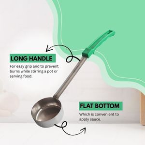 Wholesaler 8oz Restaurant and Kitchen <b>Measuring</b> Serving Ladle Stainless Steel Portion Control Serving <b>Spoons</b> For Serving Cooking - Product Image 2