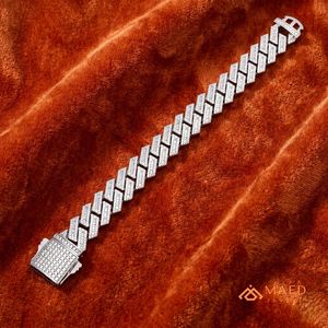 Bracelet en chaîne fine en moissanite argentée, bijoux de mode, style cadeau pour un usage quotidien, pour hommes et femmes, tendance de Los Angeles - Product Image 4