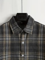 Kemeja Pria Lengan Panjang Kasual Bahan Twill Katun Ramah Lingkungan Bernapas Nyaman Layanan OEM