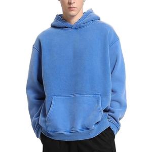 Sudaderas con capucha de lana informales para hombre con capucha de algodón 100% pesado de alta calidad Servicio OEM para la temporada de invierno - Product Image 1