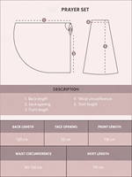 Ensemble de prière musulman pour femmes en rayonne de qualité supérieure, doux et respirant, rose poudré, mukena, robe abaya islamique, deux pièces, vêtements de prière pour femmes