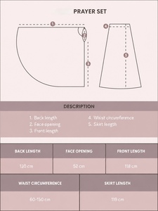 Conjunto de oración musulmán para mujer de rayón premium, suave y transpirable, color rosa polvoriento, mukena, abaya islámica, vestido de dos piezas, ropa de solat para mujer - Product Image 6