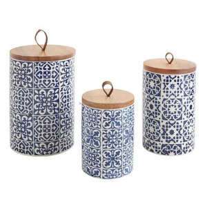 Advance Quality Canisters Bamboo Lid <b>Airtight</b> Fit Best Selling Metal Multifunctional Storage Canisters Kitchen Container Pots - Product Image 3