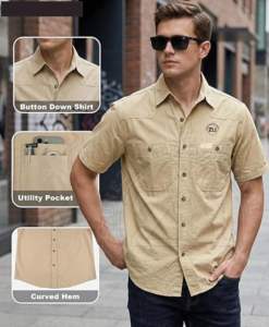 Ropa FR Resistente al Fuego, Camisas de Trabajo Protectoras Contra Vapores, 100% Algodón, Resistentes al Calor de 300C-500C, Ropa de Seguridad - Product Image 6