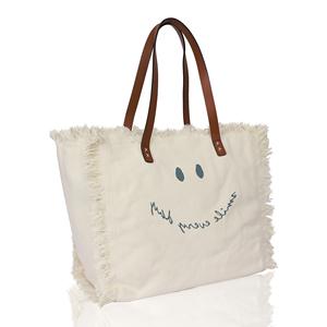 Bolsa de Mano de Lona de Algodón de Primera Calidad, Tendencia 2026, con Asa de Cuero, Grande, Moderna, Reutilizable, Personalizable en Impresión y Tamaño - Product Image 4