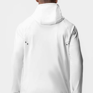 Veste coupe-vent pour homme, design personnalisé, course en plein air, grande taille, polyester doux, imperméable à l'eau, vente en gros OEM - Product Image 3