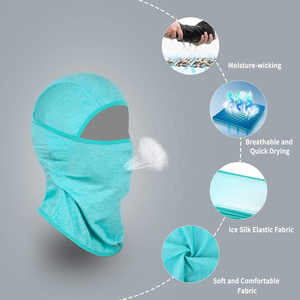 Cagoule polaire de moto en gros avec logo personnalisé, masque de ski à un trou, cache-cou pour casque - Product Image 2