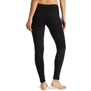 Jean droit taille haute coupe droite pour femme, écologique, streetwear, amincissant, respirant, lavable, super extensible, effet usé - Product Image 6