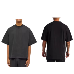 Plain 100% Cotton Oversized Drop Shoulder Unisex Loose Fit Casual Streetwear <b>Blank</b> Custom Logo Quick Dry Soft Breathable Summer - Product Image 2