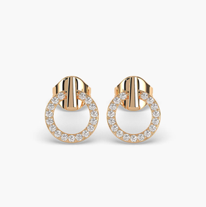 Pendientes de Diamantes Cultivados en Laboratorio VVS de Oro Blanco de 14 Quilates, Certificados por IGI, Joyería Fina de Lujo - Product Image 2