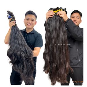 Lots de cheveux humains non traités de 40 pouces, provenant d'un seul donneur, prix de gros, fournisseur AZ, cheveux vietnamiens bruts - Product Image 2