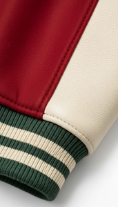 Ropa al por Mayor con Mangas de Cuero Estilo Americano Auténtico, Estampado por Sublimación, a la Moda para Escuelas Secundarias - Product Image 5