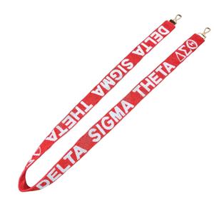 Accessoire de mode perlé fait main en or blanc avec perles de rocaille, brodé personnalisé 'Hook Em Horns' par Crystal Craft Delta Sigma Theta - Product Image 1