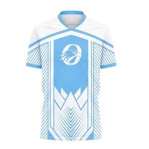 Conjunto de Uniforme de Fútbol Personalizado Azul Cielo y Blanco, Uniforme de Fútbol Premium Ligero, Ropa Deportiva para Entrenamiento de Equipos de Fútbol, Alibaba.com - Product Image 1