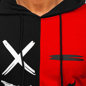 Sweat à capuche pour homme en coton 100% de haute qualité, imprimé en relief, séchage rapide, coupe classique, prix réduit - Product Image 5