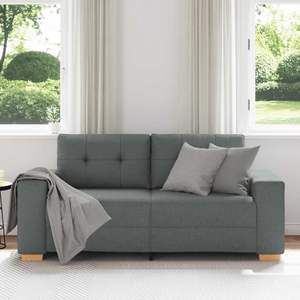 Sofá Loveseat Gris Oscuro con Tela de Poliéster, Madera Contrachapada, Acero y Plástico para Muebles de Sala - Product Image 3