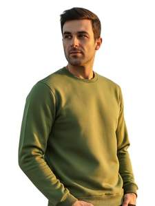 Sudadera Casual de Invierno para Hombre, Corte Regular, 100% Algodón, Felpa Ecológica, Transpirable, de Secado Rápido, Teñido Liso, Hecho en Pakistán - Product Image 6