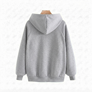 DROGEN EXPORT Premium Light <b>Grey</b> Custom <b>Plain</b> Solid Regular Fit Breathable Quick Dry Unisex Winter Fashionwear Jersey <b>Hoodie</b> - Product Image 2