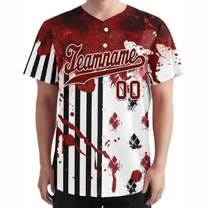 Maillots de baseball sublimés pour le sport, en polyester durable, pour l'entraînement sportif intensif - Product Image 3