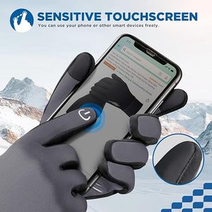 Clean Design <b>Touchscreen</b> Thermal <b>Gloves</b> Textured Slip for Winter Sports Running Biking Outdoor Tasks Anti Slip Riding <b>Glove</b> - Product Image 3