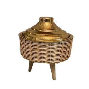 Maison Et Ustensiles De Cuisine Serverware Casserole Pots Or Lèvre Plat À Chaleurs Décor De Table Alimentaire Plats De Service Eid Célébration Pot De Serveur - Product Image 1