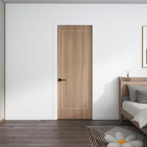 Portes intérieures WPC à prix d'usine, étanches, en composite bois-plastique avec certificat ISO pour salle de bain, cuisine, sous-sol, entrepôt - Product Image 1