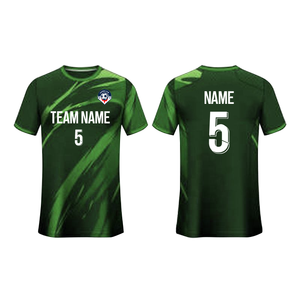 Camiseta de Fútbol Sublimada Personalizada Unisex de Manga Corta con Nombre del Equipo, 5 Piezas, Poliéster que Absorbe la Humedad, Cuello en V, para Adultos, Todas las Temporadas, Logotipo Frontal - Product Image 3
