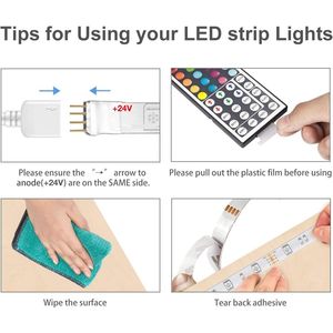 Bande lumineuse LED RGB à changement de couleur de 10 m, intelligente, avec télécommande et alimentation, pour chambre, bureau et décoration intérieure - Product Image 5
