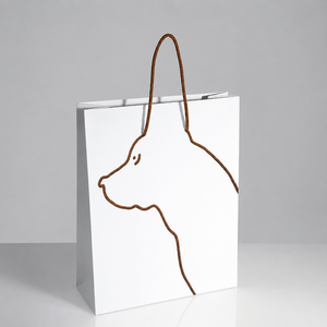 Luxury Boutique Eco-Friendly Recyclable Paper <b>Bag</b> with Custom Logo and Bow Handle for Shopping Gifts - Product Image 1
