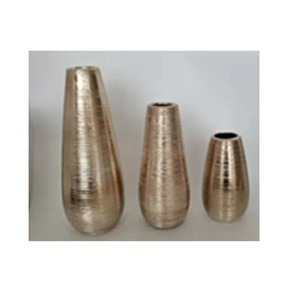 Modern Brass Tabletop <b>Vase</b> Set Handmade Decorative Metal <b>Vases</b> for Home Interior Design for Home Decor - Product Image 5
