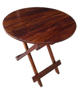 Solid Wood Round <b>Folding</b> <b>Table</b> | 30 Inch Drop-Leaf Space Saving <b>Dining</b> <b>Table</b> | Wholesale Wooden Other Home Furniture - Product Image 1