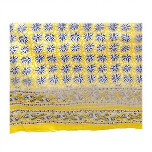 Wholesale Cotton Block Printed Fabric <b>Sarong</b> Stitch Hem Beach Bikini Swimsuit Body Cover Up Pareo Scarves Neck <b>Wrap</b> Dupatta - Product Image 3