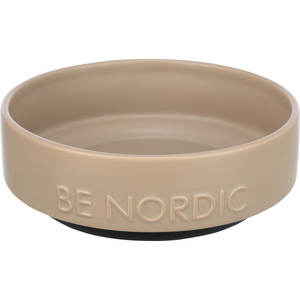 Ciotola e Mangiatoia per Animali Domestici BE NORDIC 0,5 L/ 16 cm in Ceramica/Gomma Color Talpa - Product Image 1