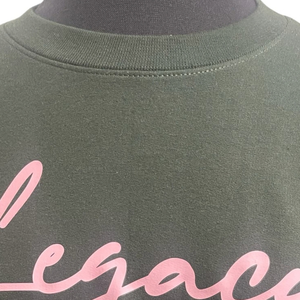 Sudadera Gris Legacy para Mujer, Cuello Redondo Clásico, Manga Larga, Diseño Gráfico, Felpa Suave, Estilo Sorority, Informal, Invierno - Product Image 5