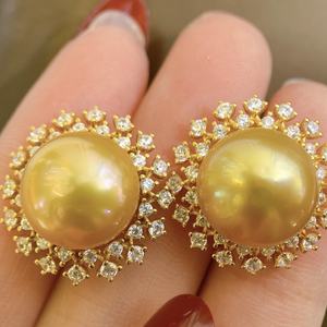 Exquisite 925 Silver Full-Length <b>Pearl</b> <b>Earrings</b> New 11-12mm Slightly Flawed Australian White Natural <b>Pearls</b> Comparable High-End - Product Image 2