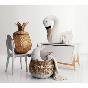 Pineapple Floor <b>Water</b> <b>Hyacinth</b> <b>Basket</b> Handmade Storage <b>Basket</b> Wholesale eco-friendly Made in Vietnam - Product Image 3