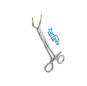 Pinces chirurgicales Keramo Grip en acier inoxydable de haute qualité, 14,5 cm, courbées, pour support de couronne radiculaire, instruments chirurgicaux Manufac & Expo - Product Image 3